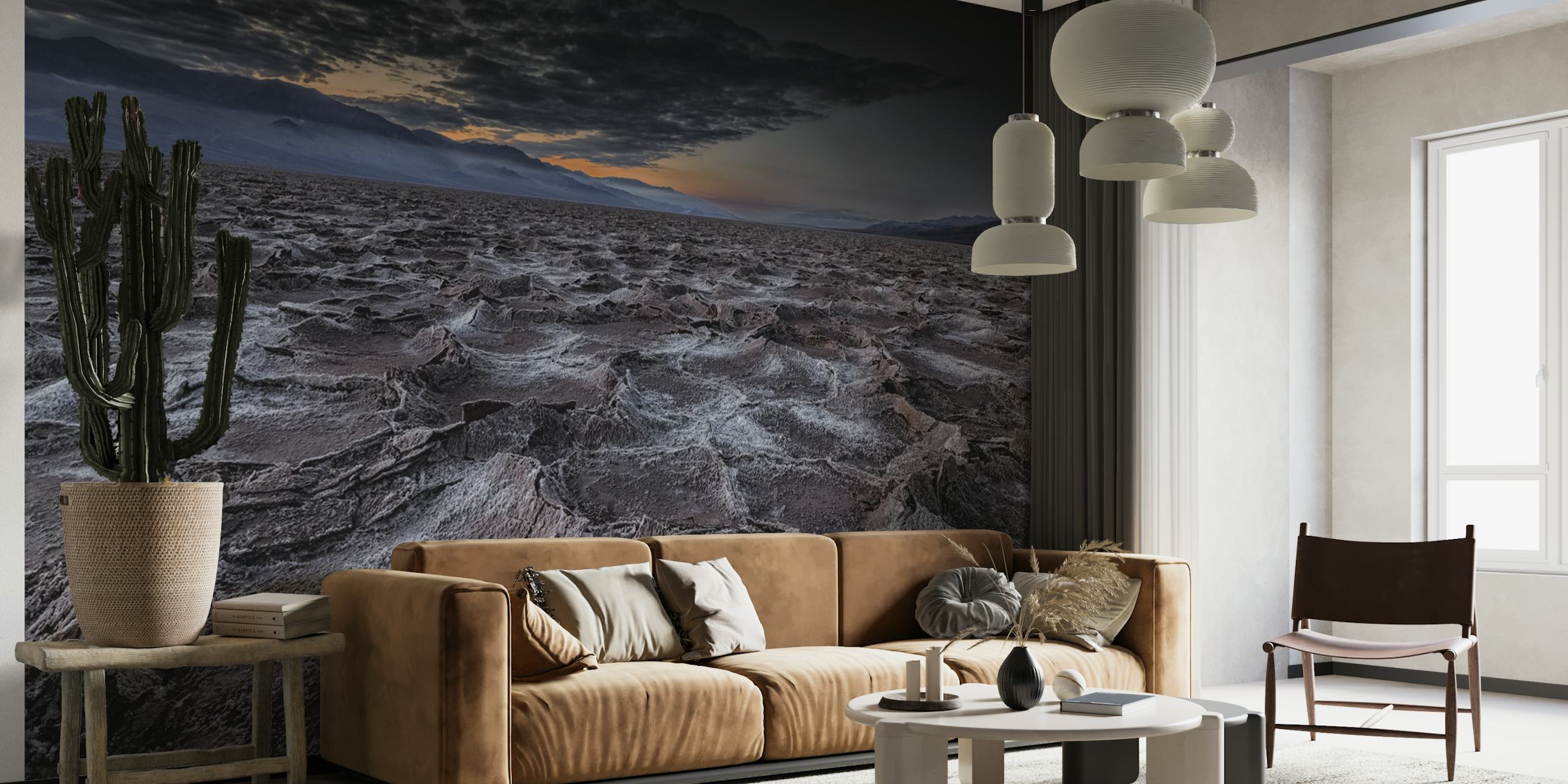 Broken Tales wallpaper displayed in a room