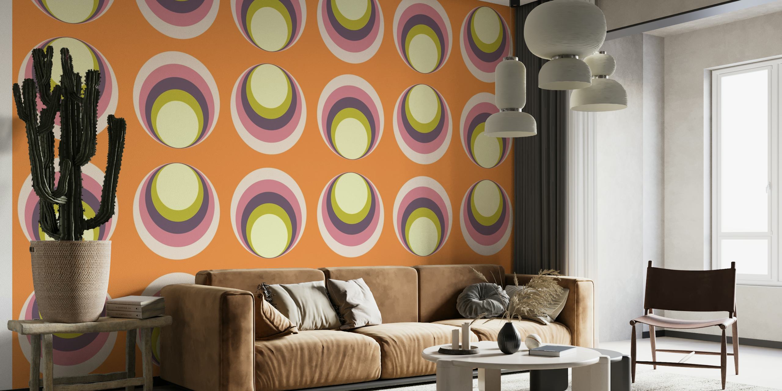 Vintage 70s Abstract Geometry wallpaper