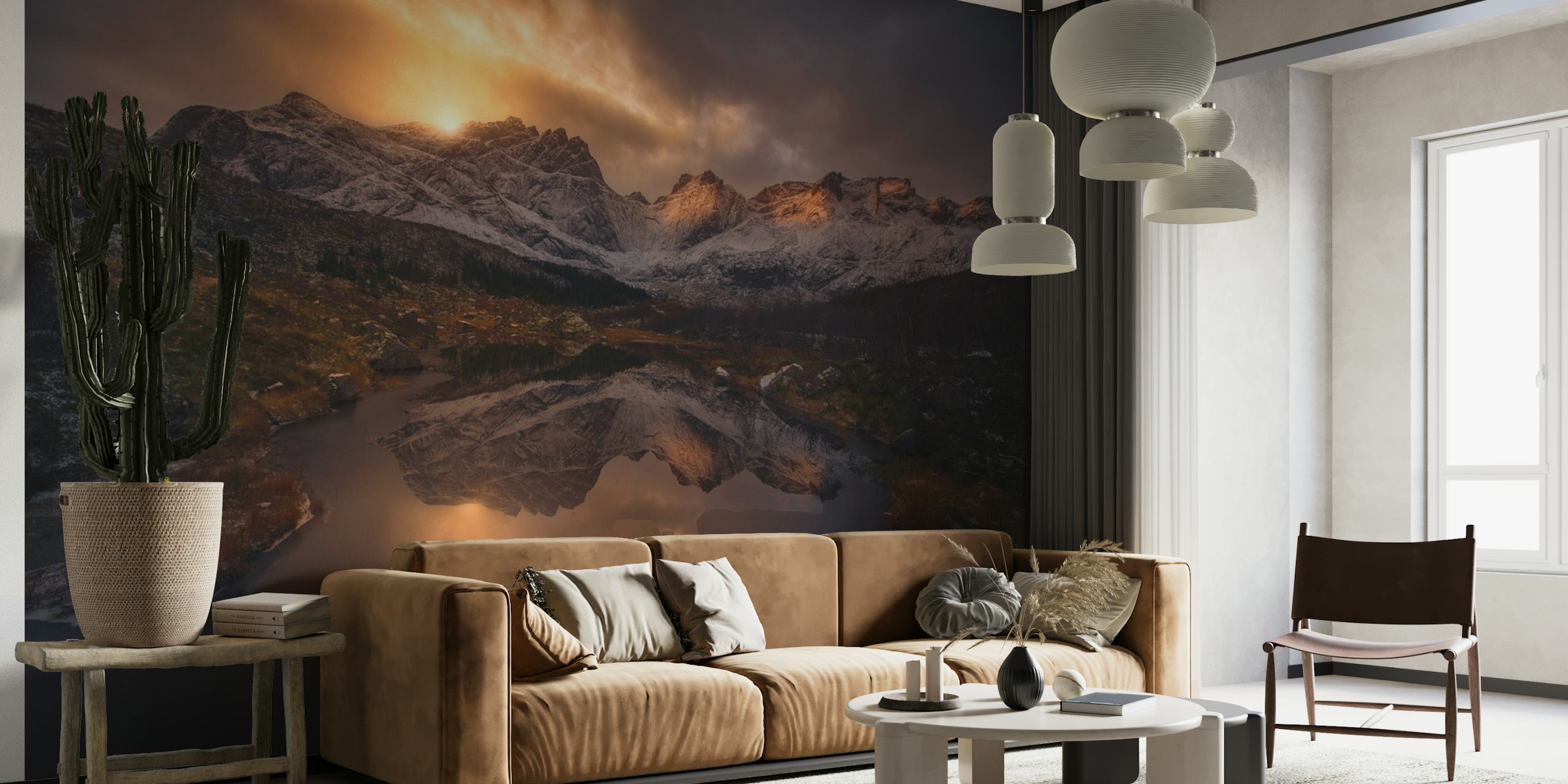 Lofoten mountains wallpaper