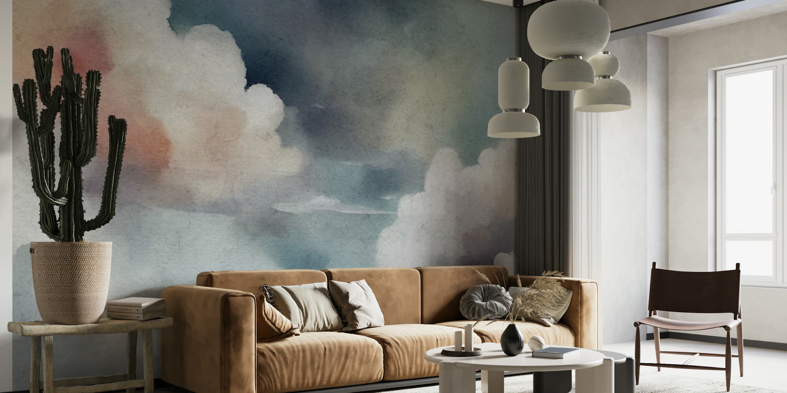 Watercolour Clouds wallpaper