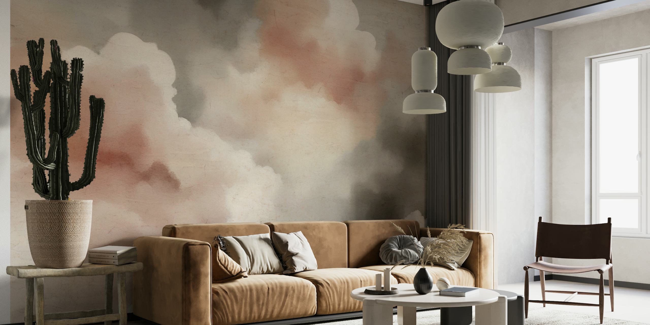 Celestial Clouds tapetti huoneessa