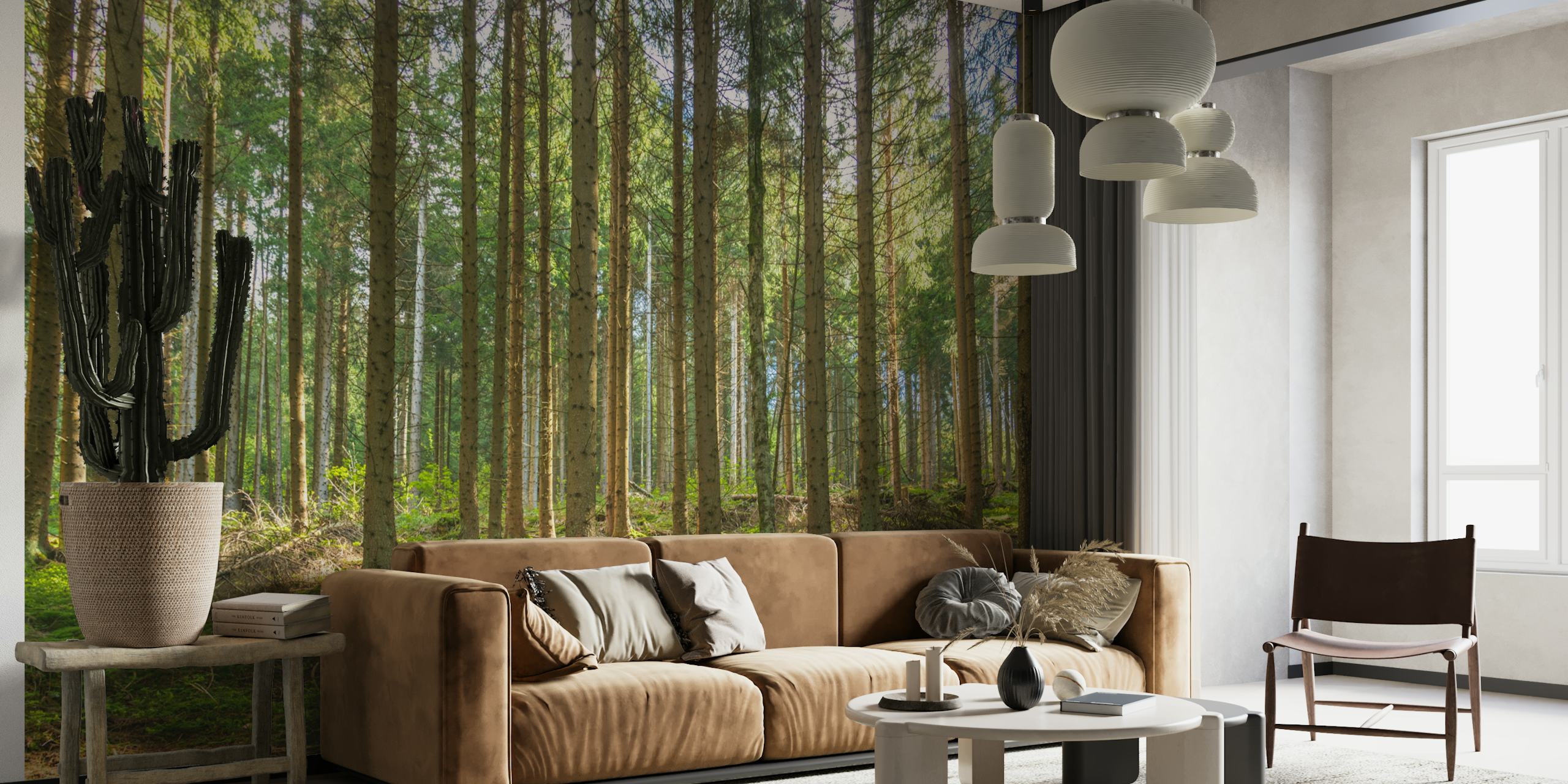 Magic Spring Forest tapet i ett rum