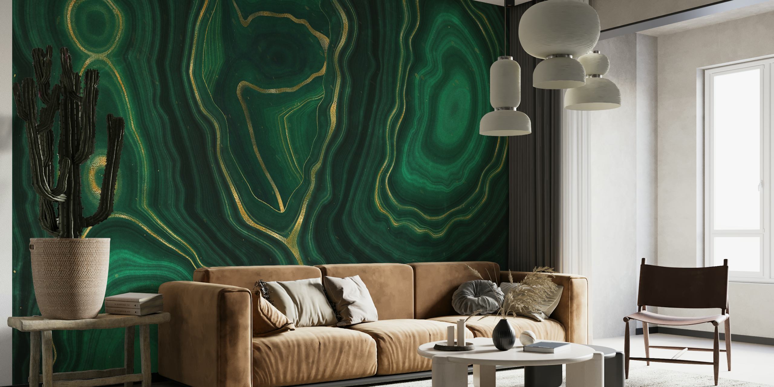 Elegantna tekstura smaragdnog mramora