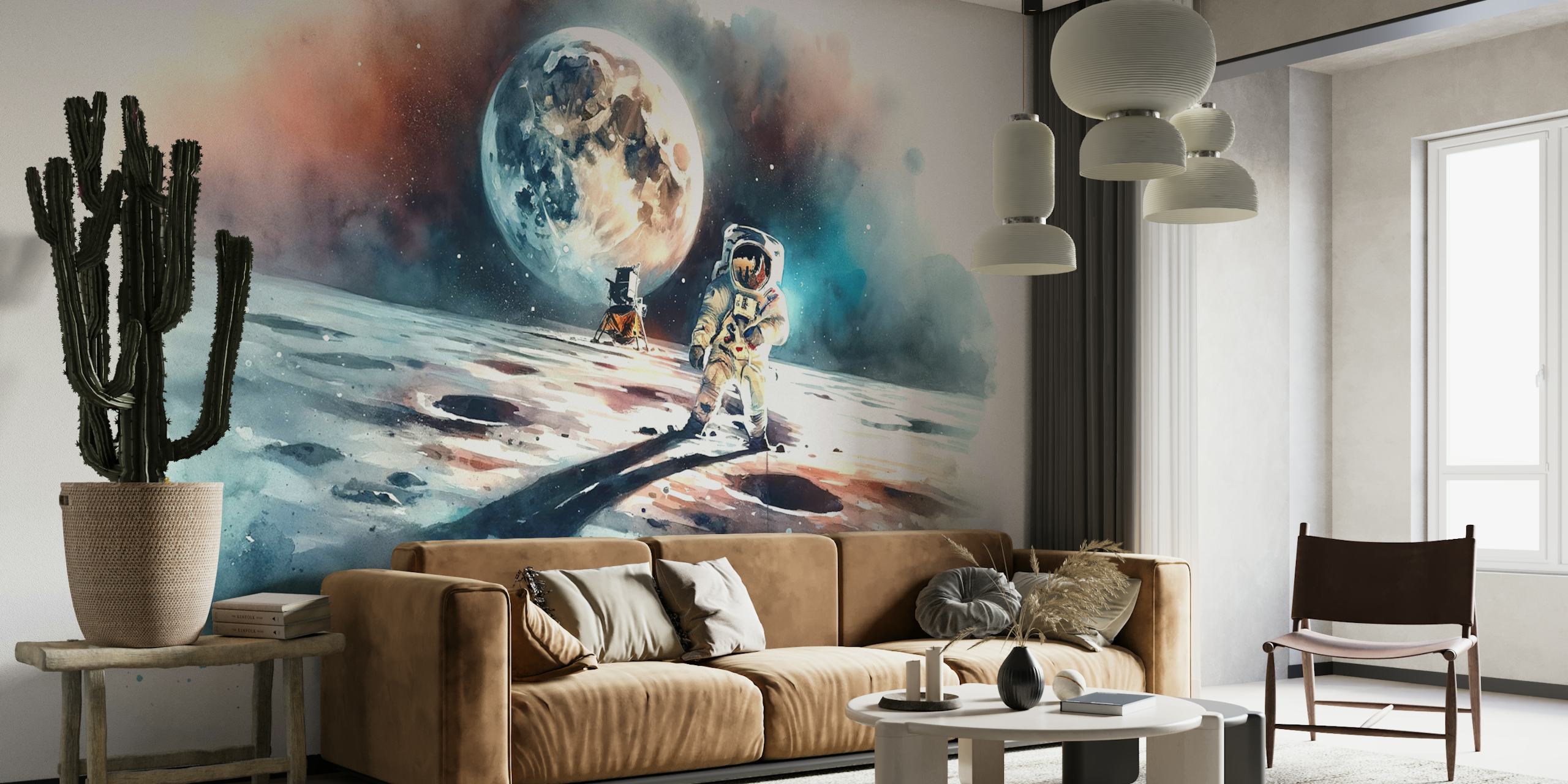 Moonwalk A Dream in Colors carta da parati in una stanza