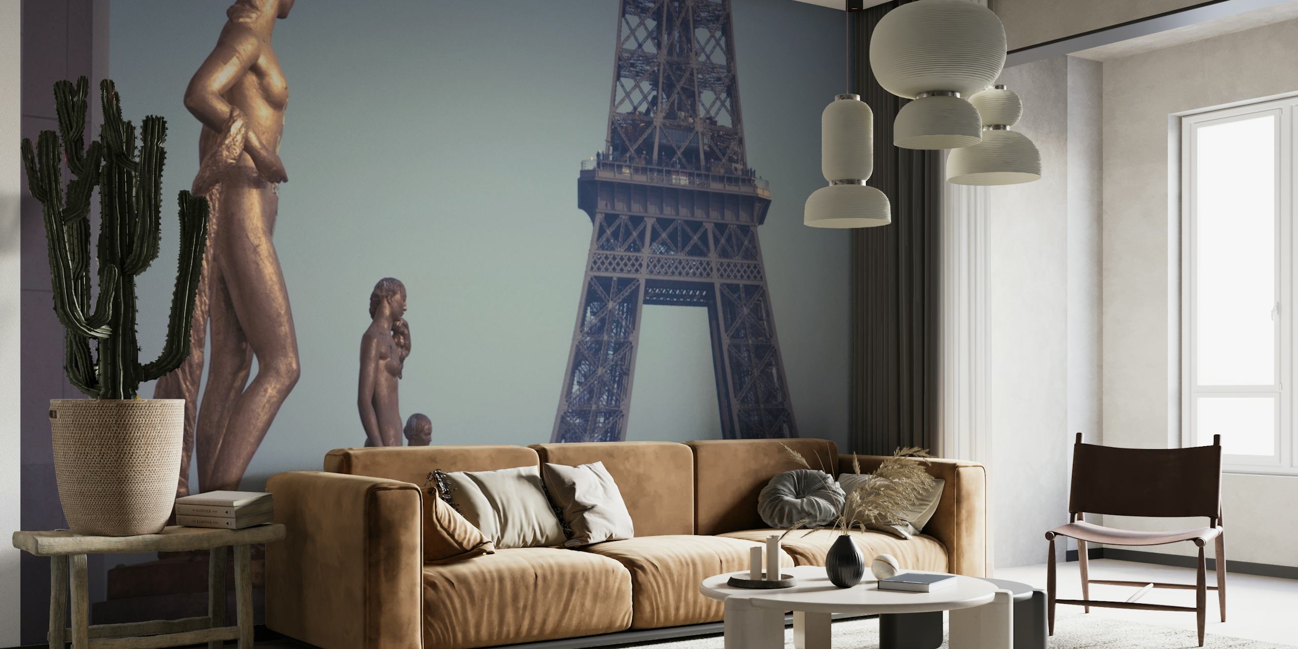 Palais de Chaillot con papel tapiz de Eiffel Tower