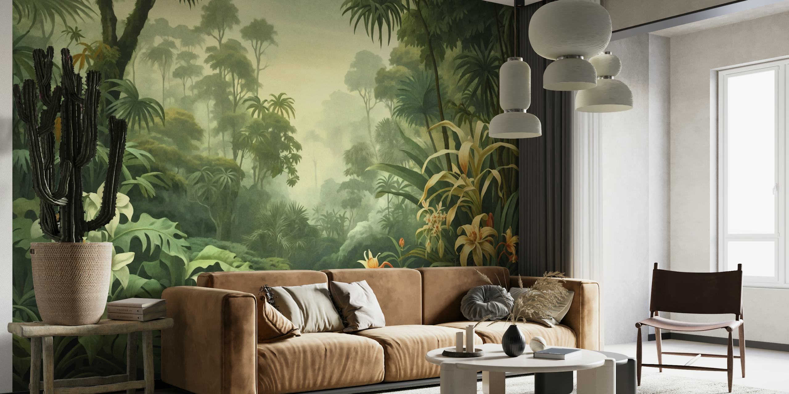 Tropical Rainforest Botanical Escape wallpaper