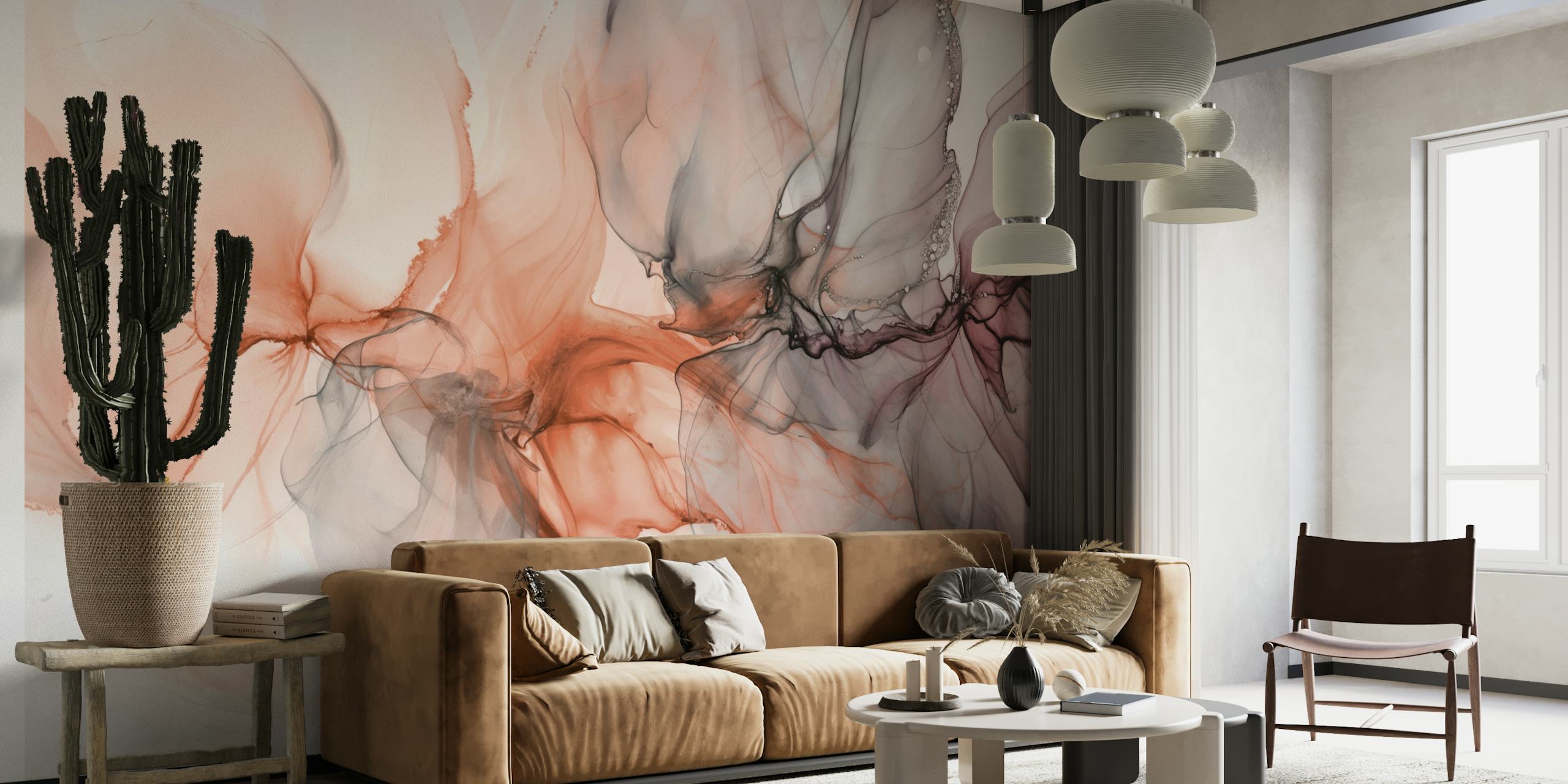 Diseño Slow Motion Floating Ink en una habitación