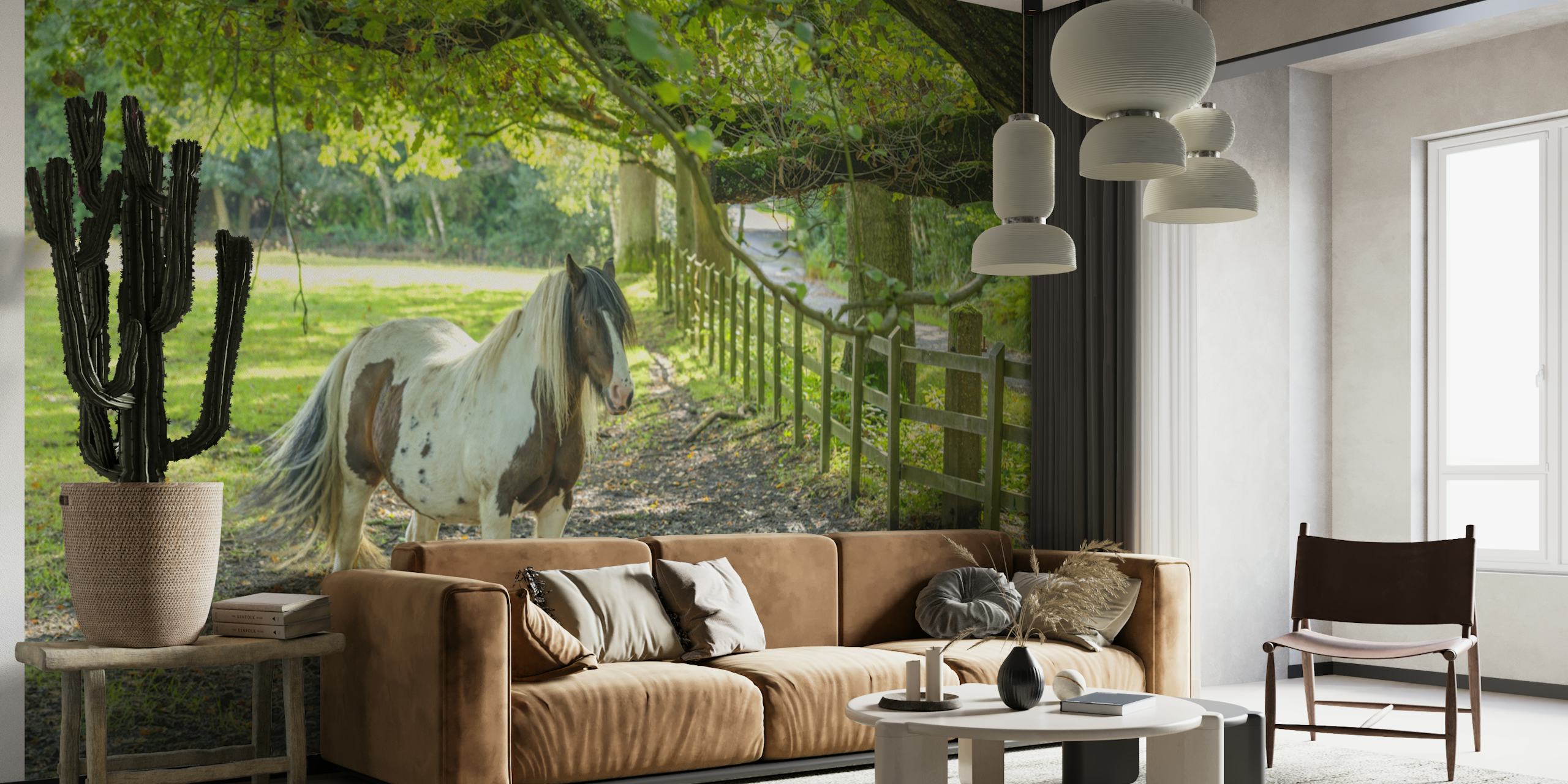 Farmstead Guardian behang in een kamersetting