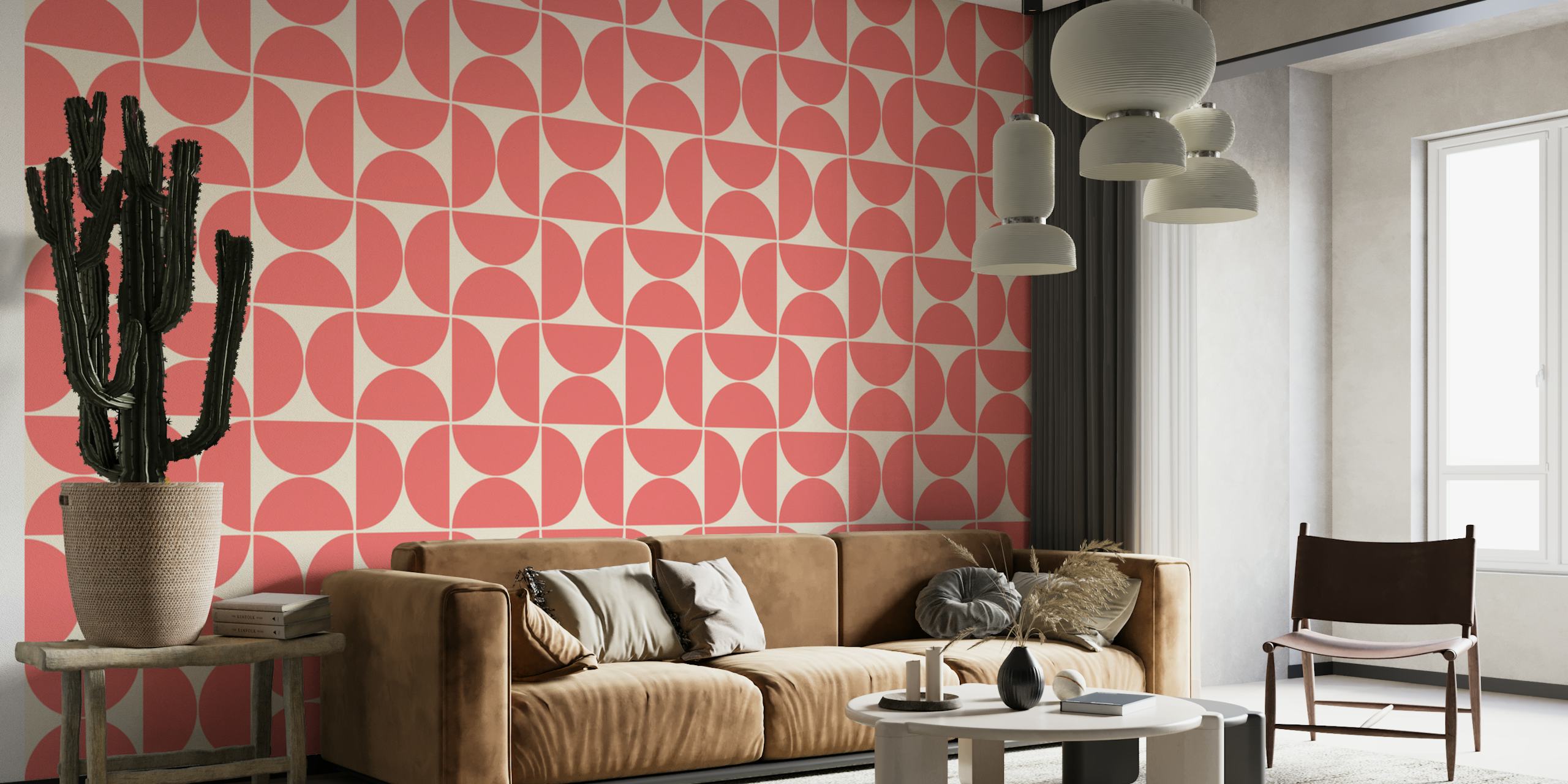 Mid-Century Modern tapet i et rom