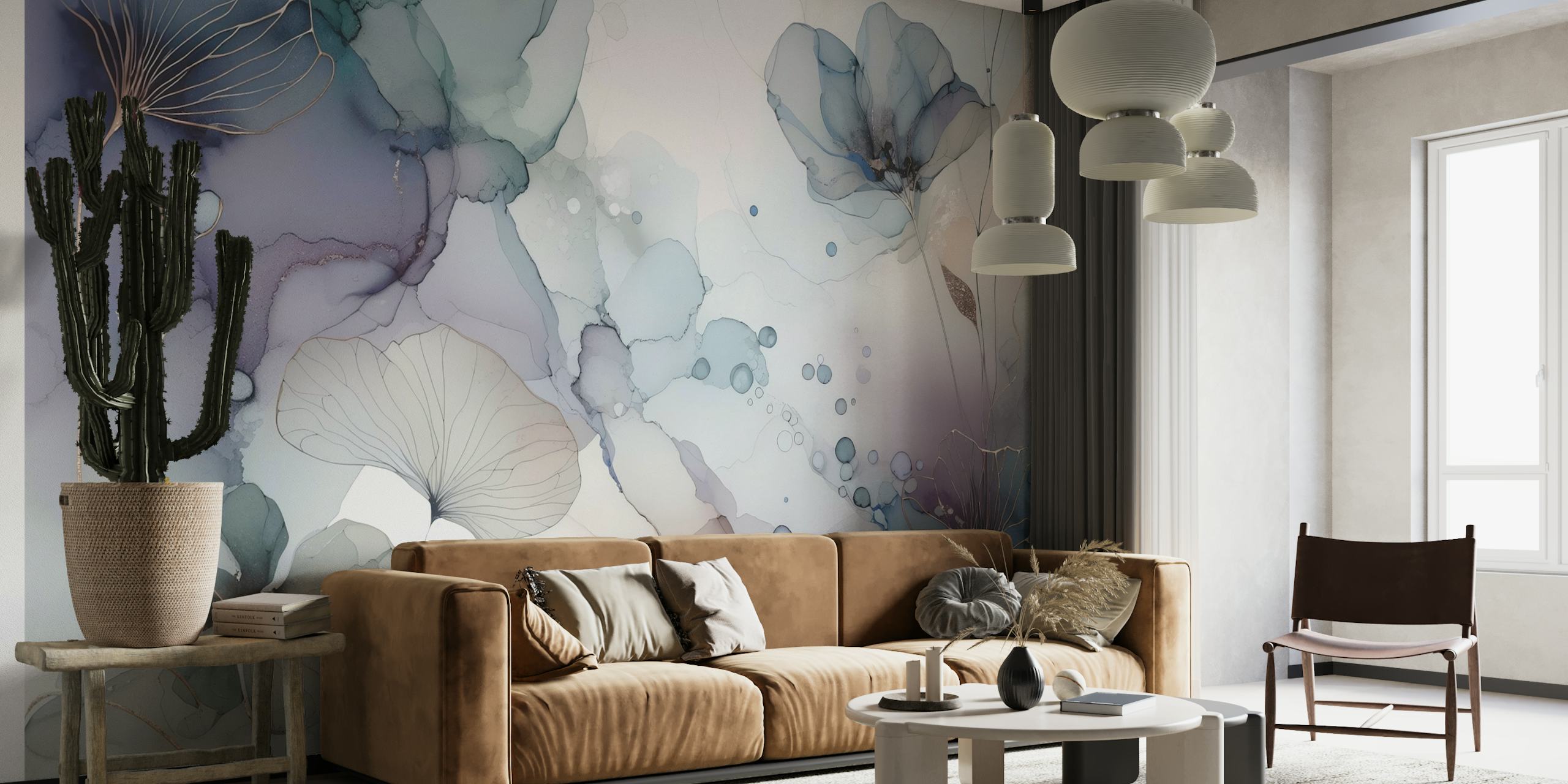 Dreamy Petals 2 floral wallpaper design