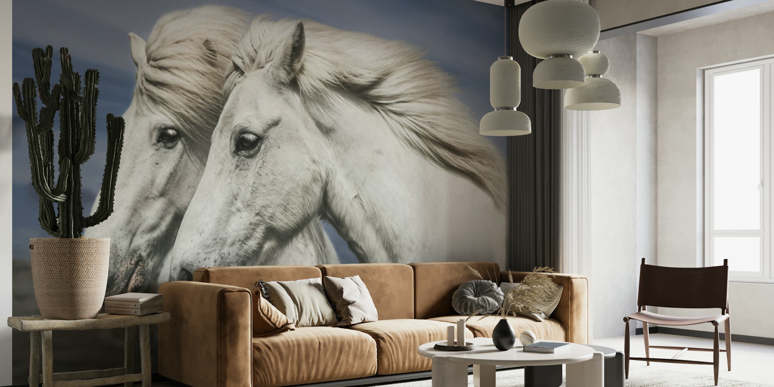 Island horses wallpaper