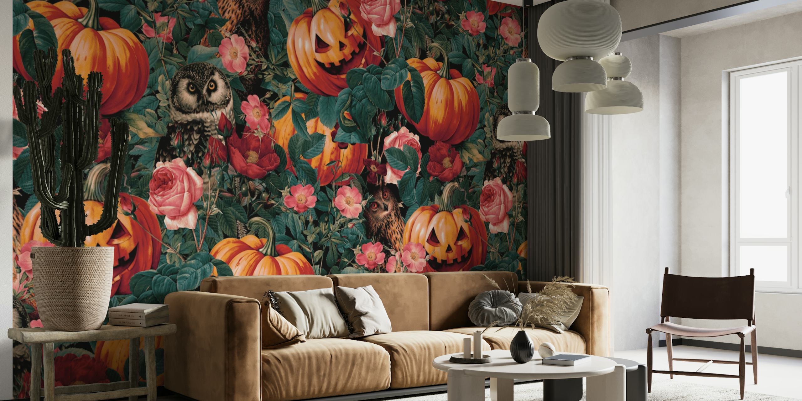 Owl Whisper in the Dark tapetti huoneessa