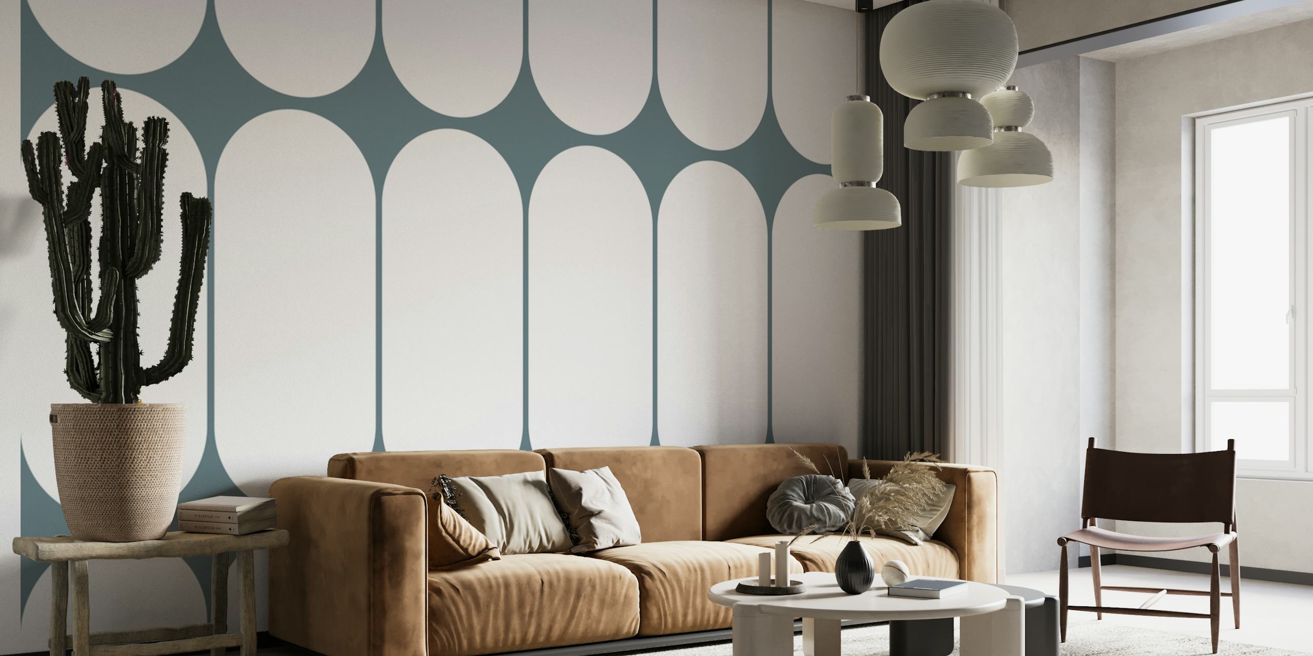 Geometric Chic Decor tapet i rumsmiljö