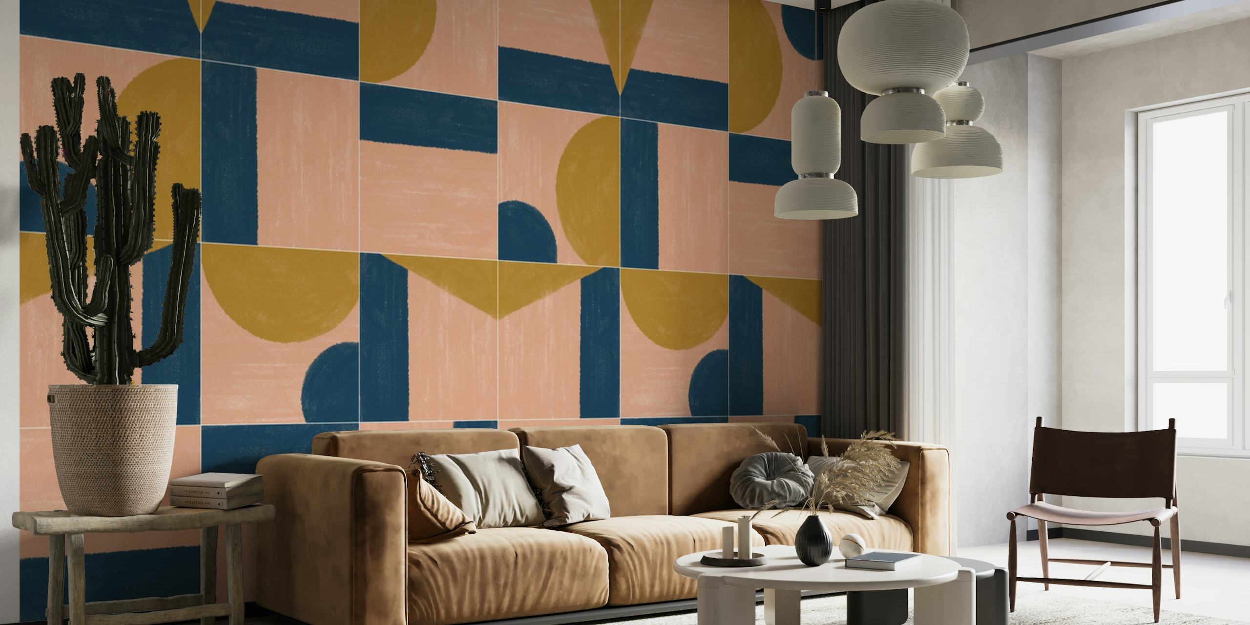 Painted Wall Tiles One wallpaper