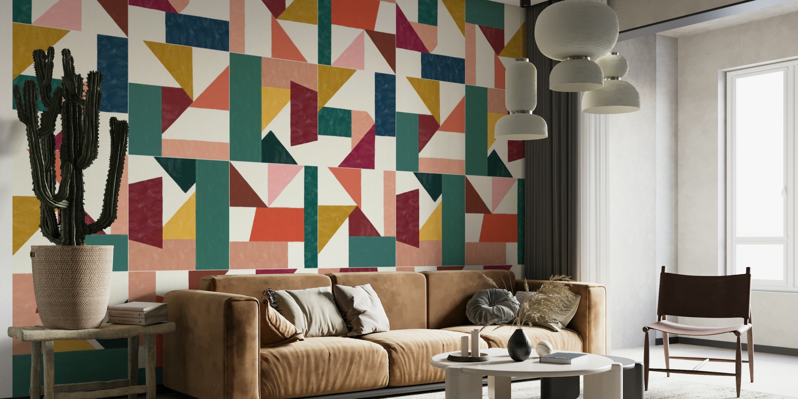 Tangram Wall Tiles One wallpaper