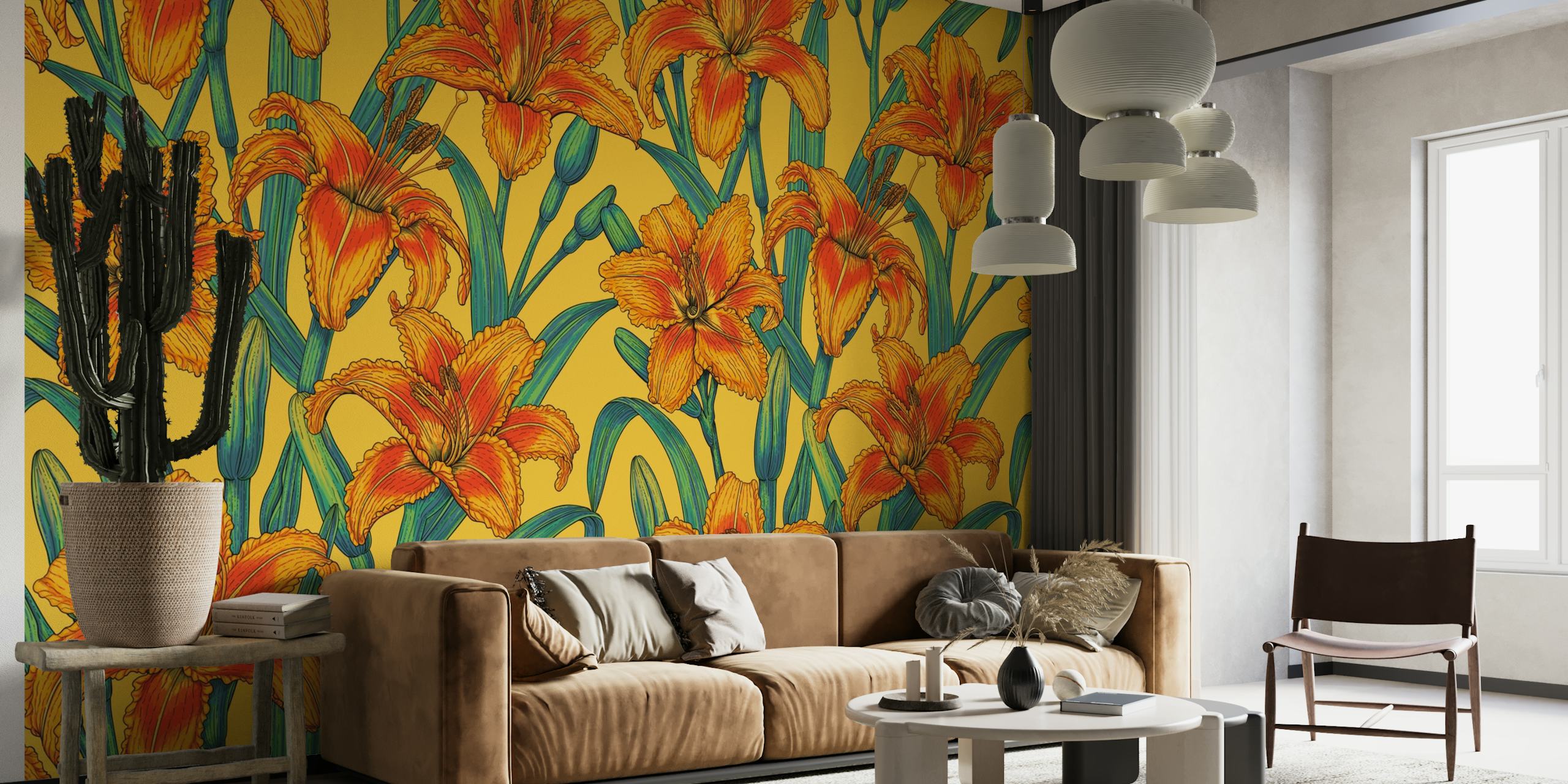 Tawny daylily flowers wallpaper