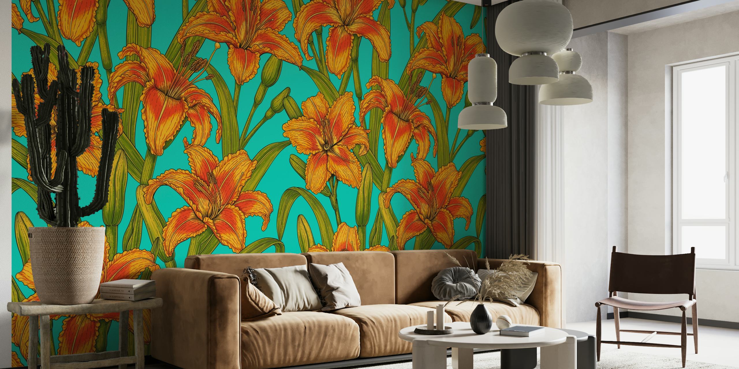 Tawny daylily flowers 2 wallpaper