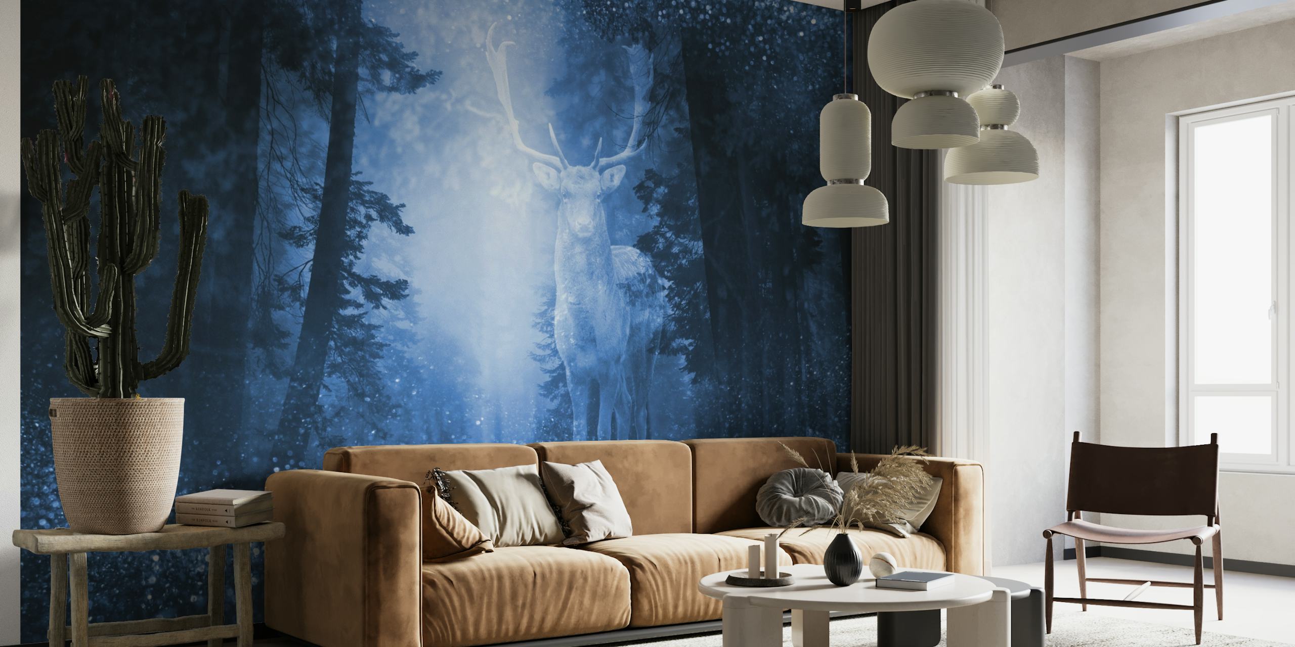 Deer Mystic Wood wallpaper