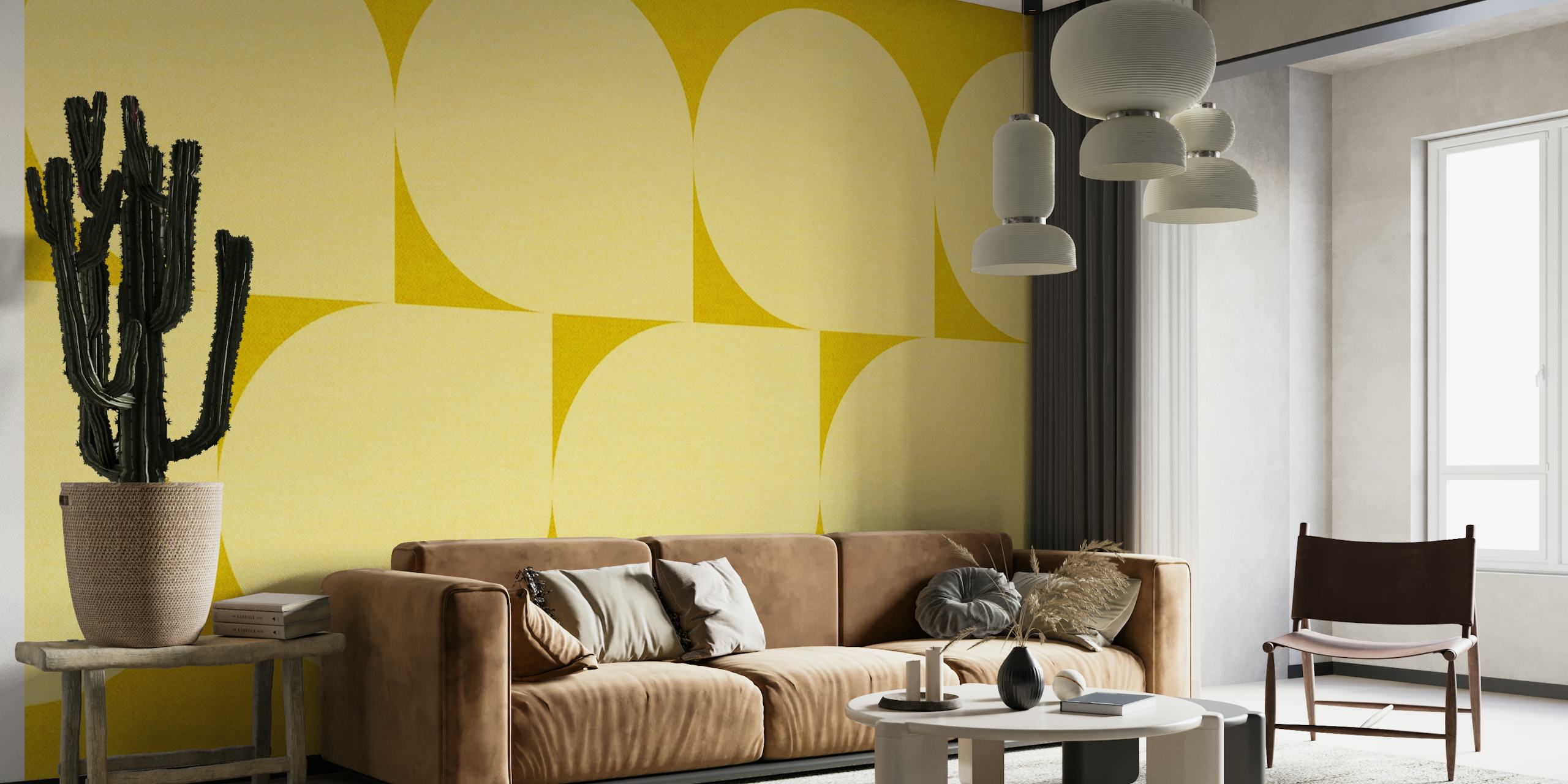 Design della carta da parati Golden Noon Geometria