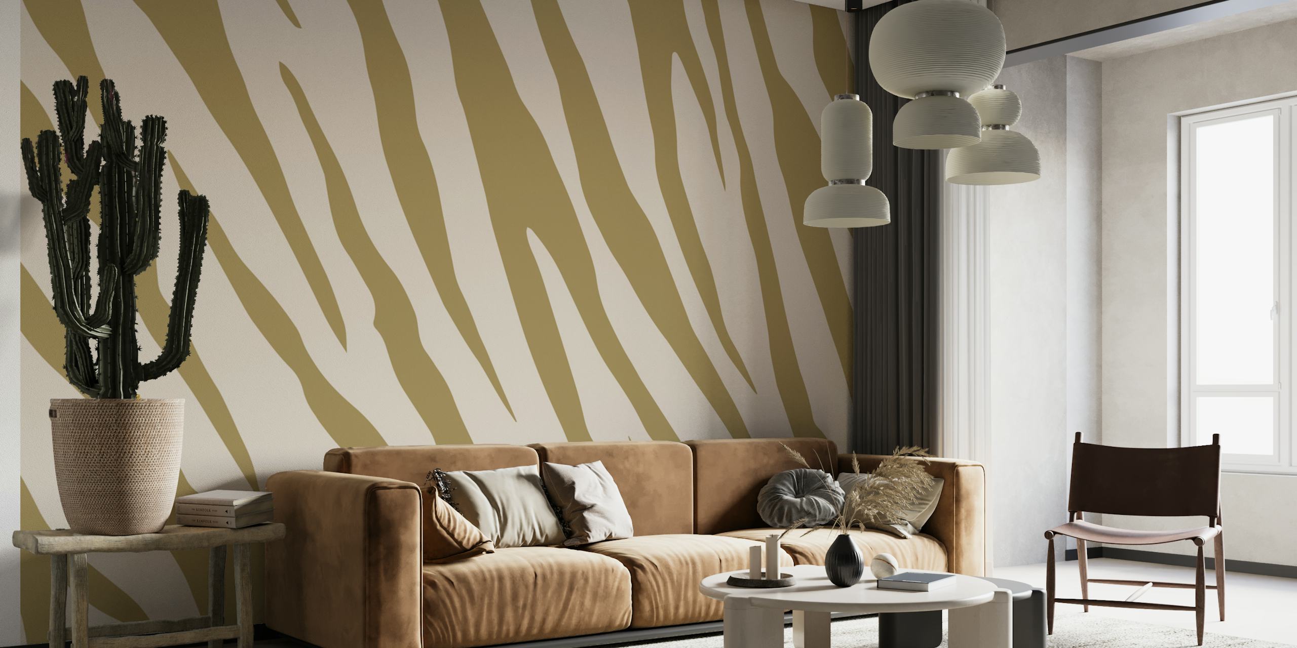 Contemporary Savanna wallpaper in a room