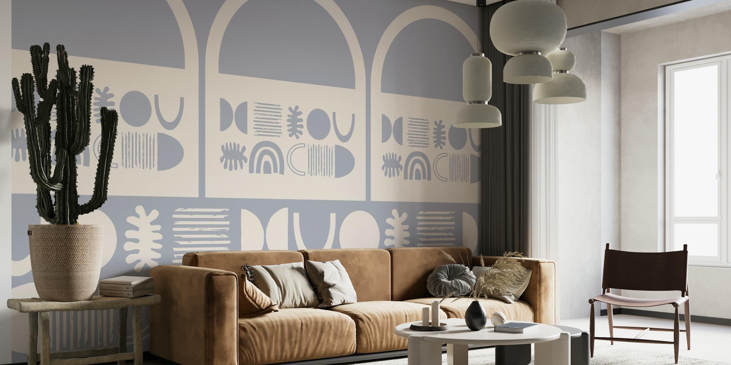 Boho Chic Arches tapet i et rom