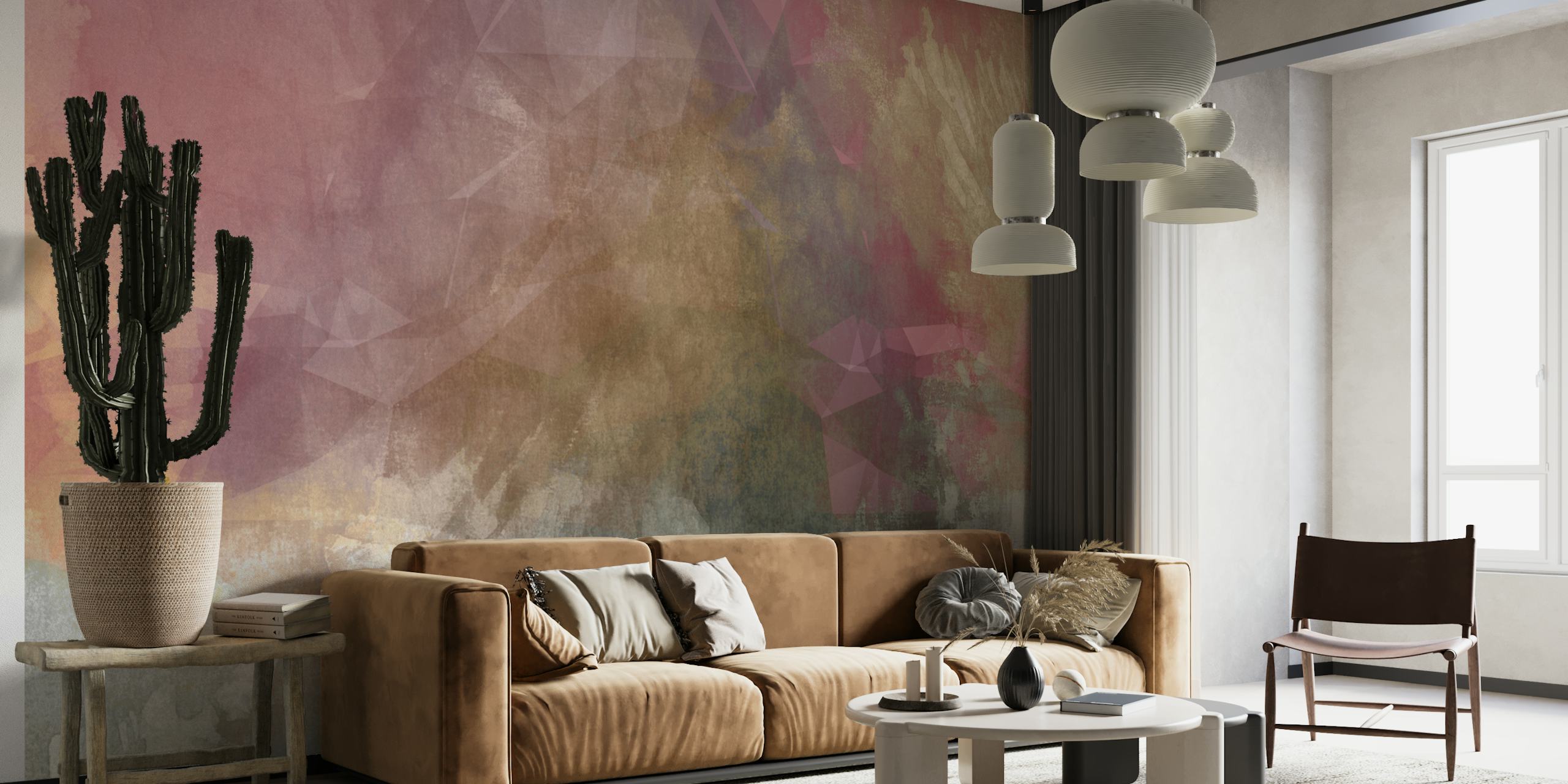 Faded Fall Garden papier peint dans une pièce