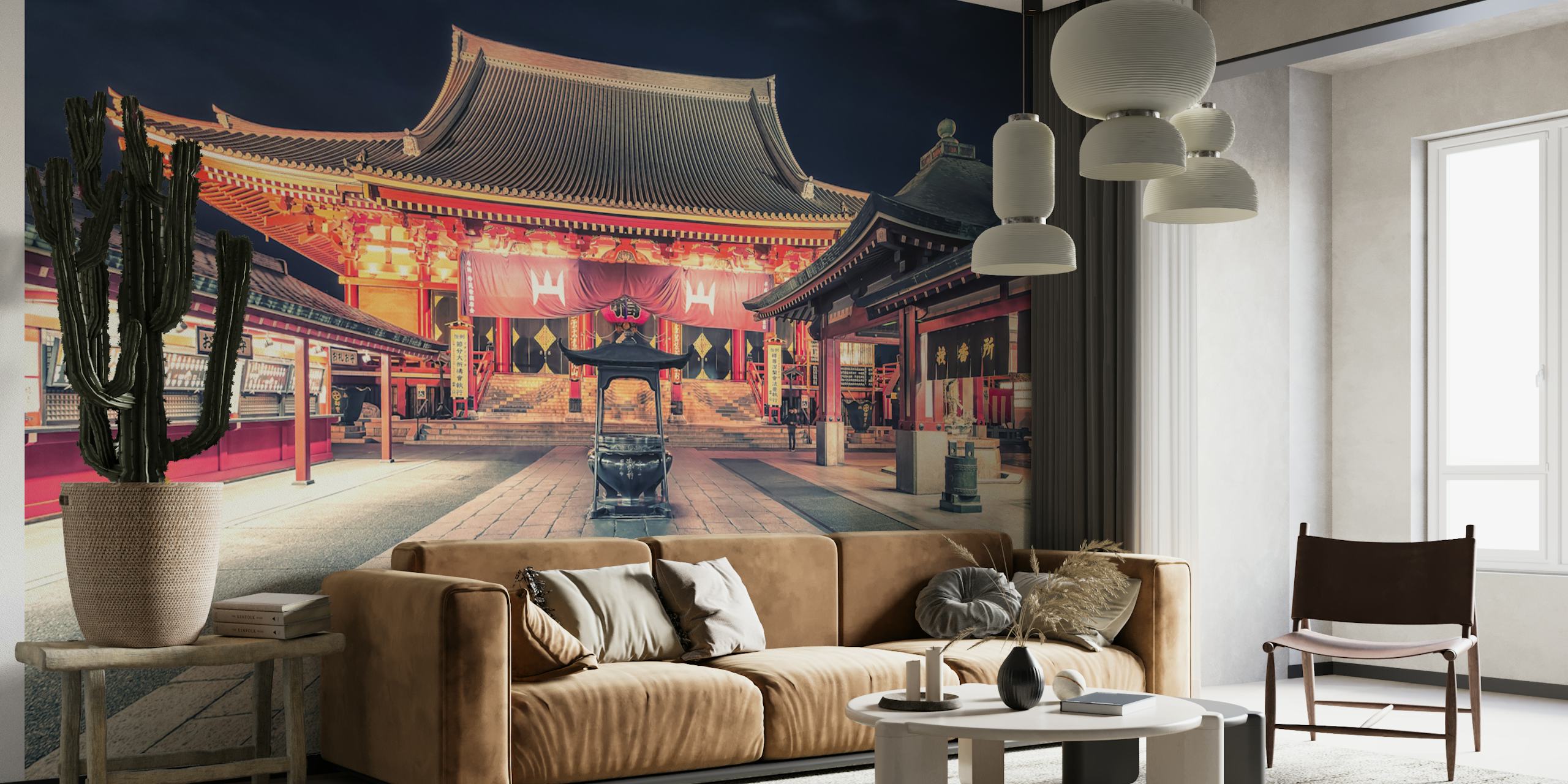 Senso-Ji Pagoda tapet i et rum