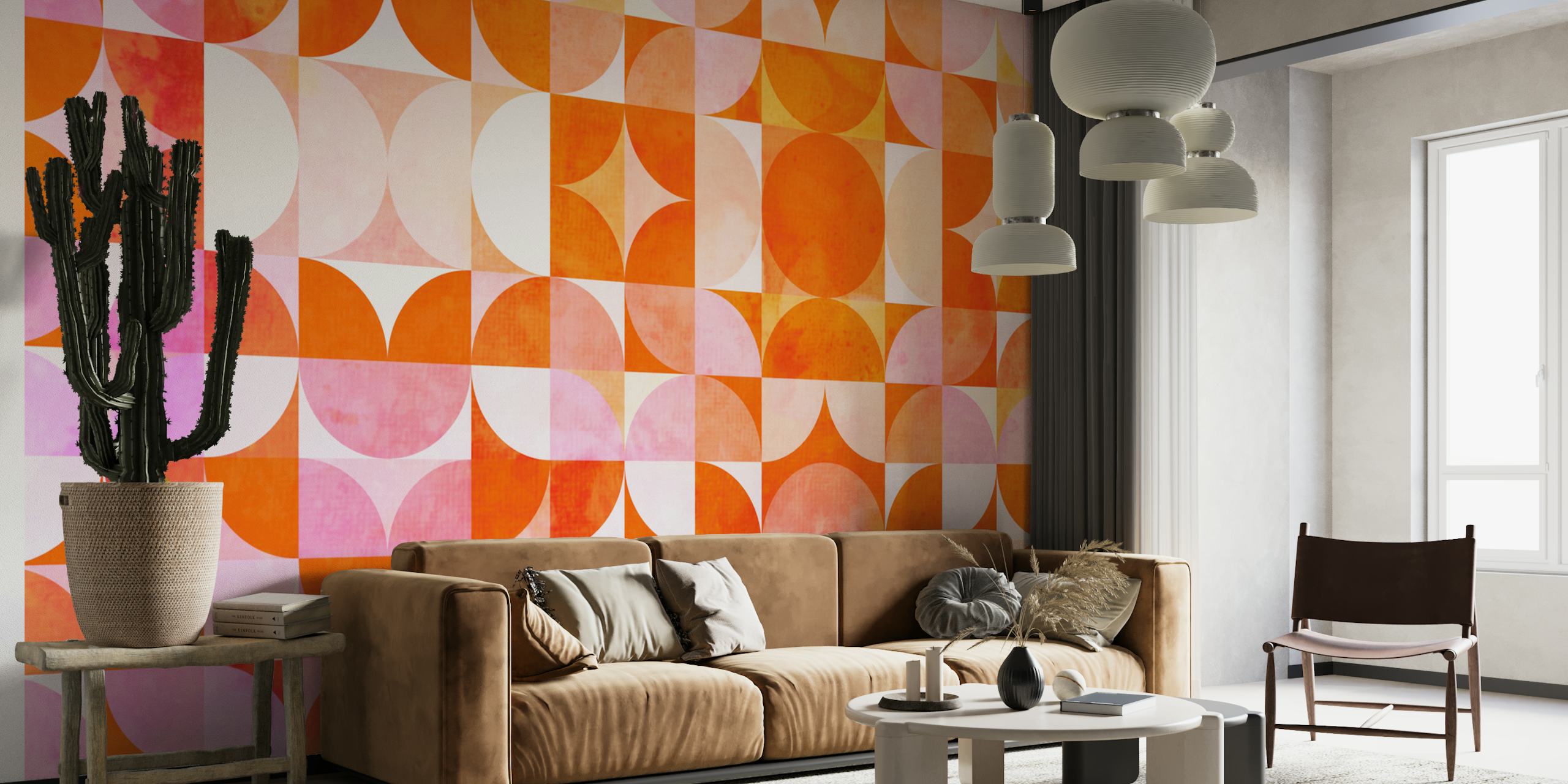 Mid-century modern wallpaper design