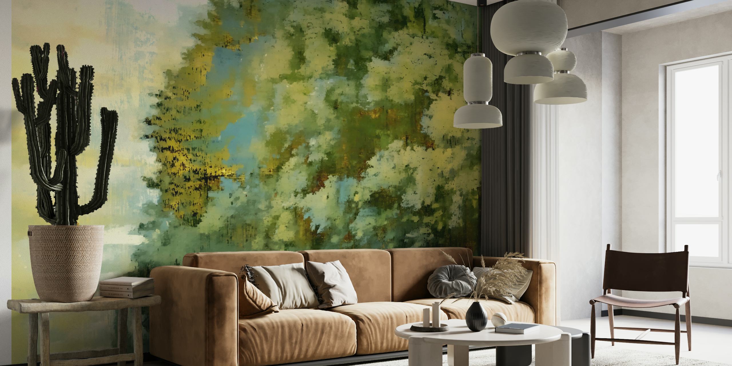 Forest Wabi Sabi tapet i ett rum