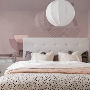 Bauhaus Mid Century Elegance Rosegold Blush Pink