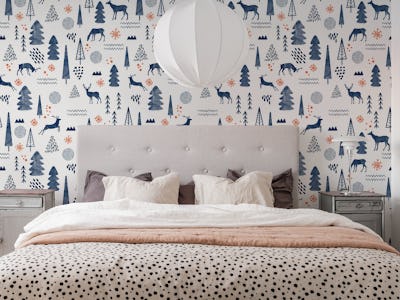 Deer Christmas forest