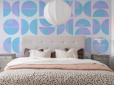 Vivid Blue Bauhaus Geo