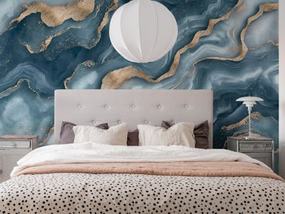 Mystic Blue Marble Waves