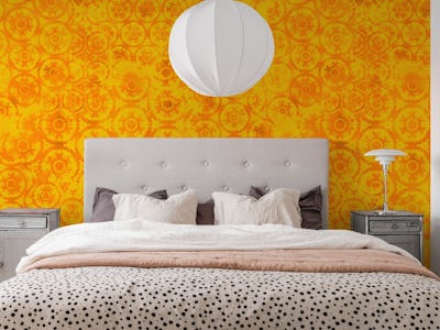 Yellow Orange Tie Dye Art
