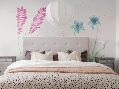 Delicate painted flowers