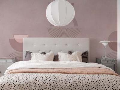 Bauhaus Mid Century Elegance Rosegold Blush Pink