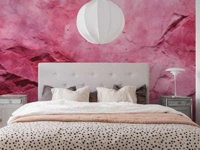Pink Textured Wall Finish