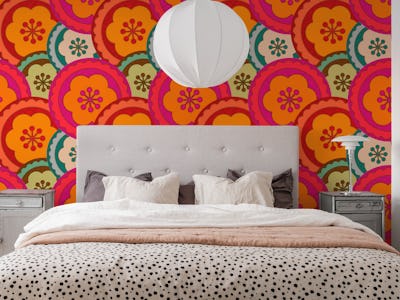 Groovy Mid Century Flower Abstract