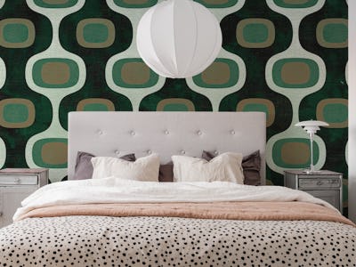Mid-Century Luxury Linen Monochrome Green