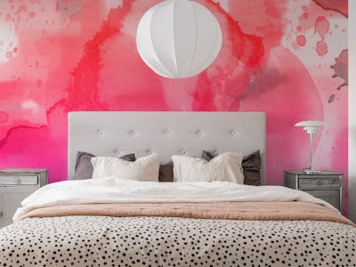 Blushing Crimson Canvas