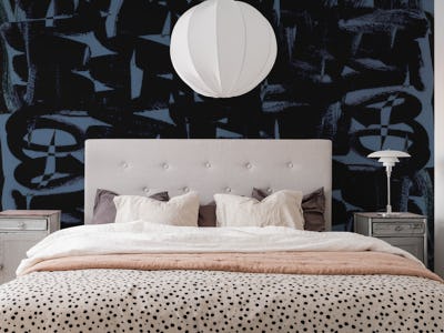 Abstract Noir Brushstrokes