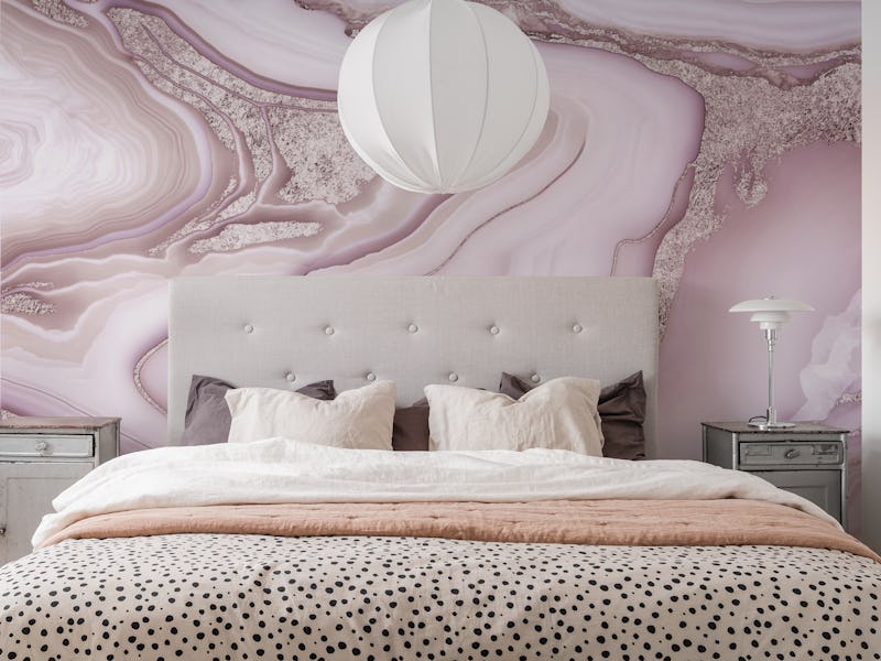 Blush Pink Rose Gold Marble