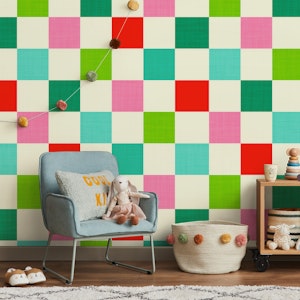 Festive Christmas Checks • Bold Candy Pastels