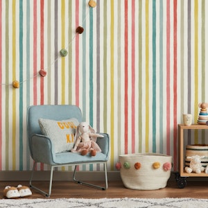 retro rainbow vertical stripes