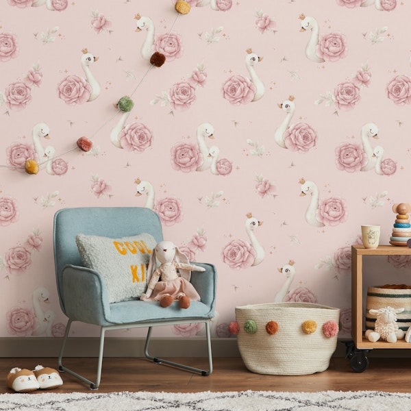 Peony Swan - small - pink