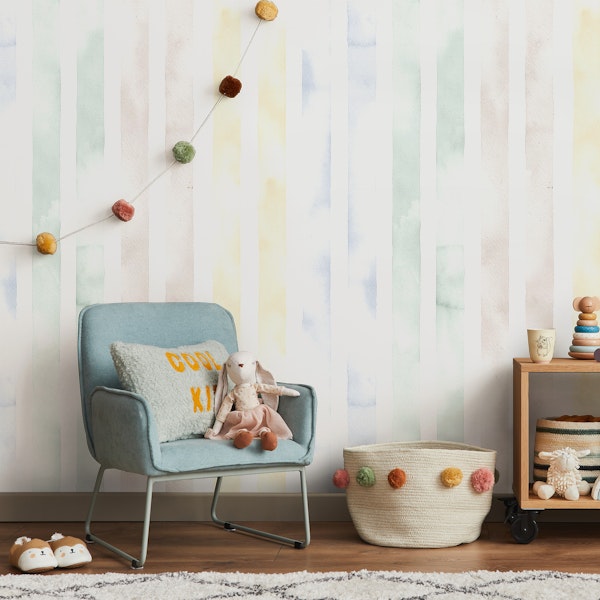 Watercolor soft striped