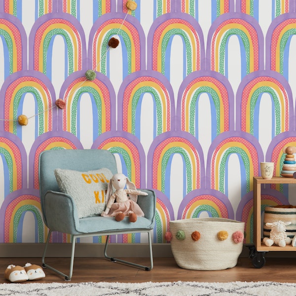 Watercolor Rainbow Pattern
