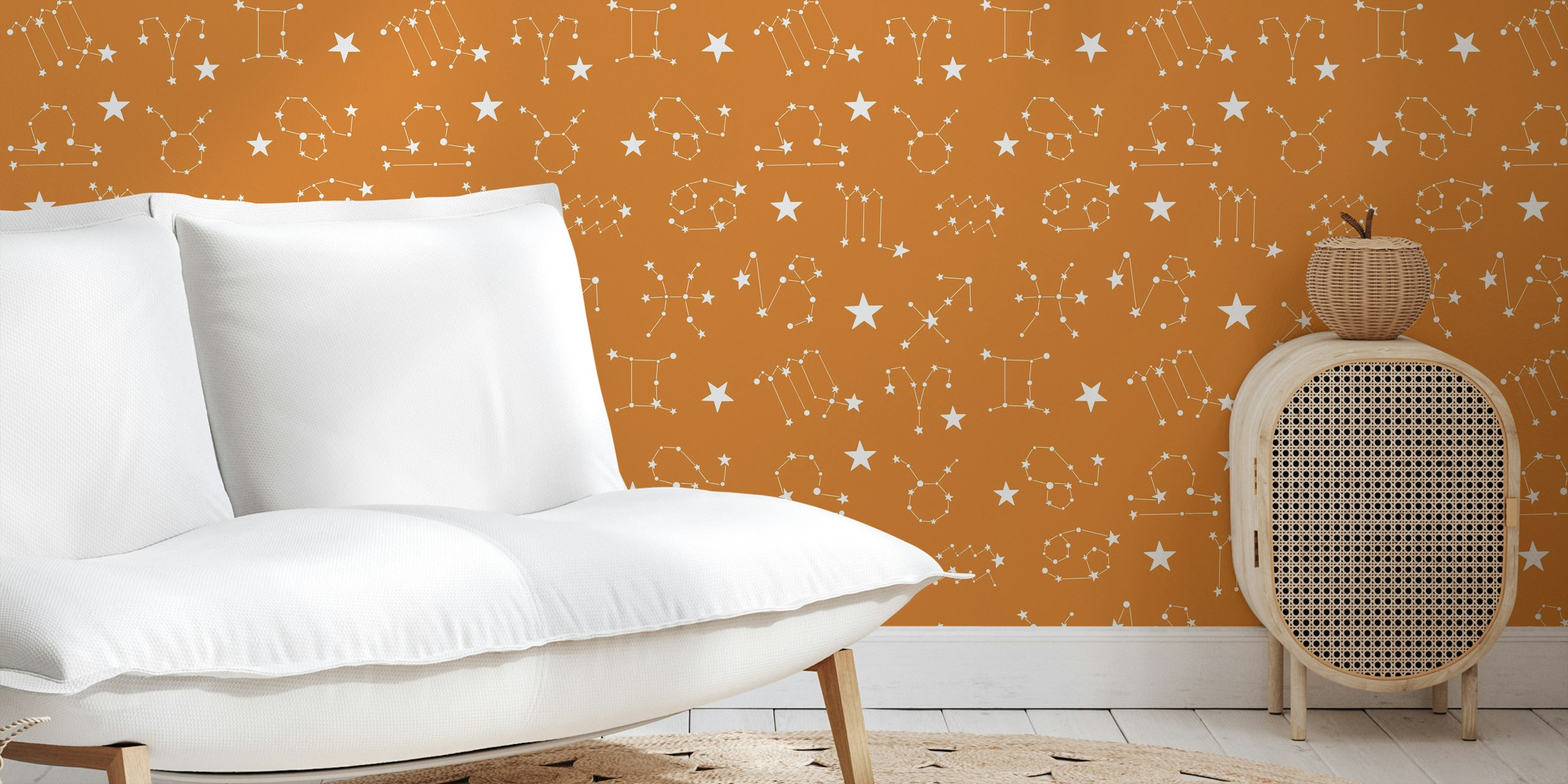 Starry Constellations wallpaper in a room