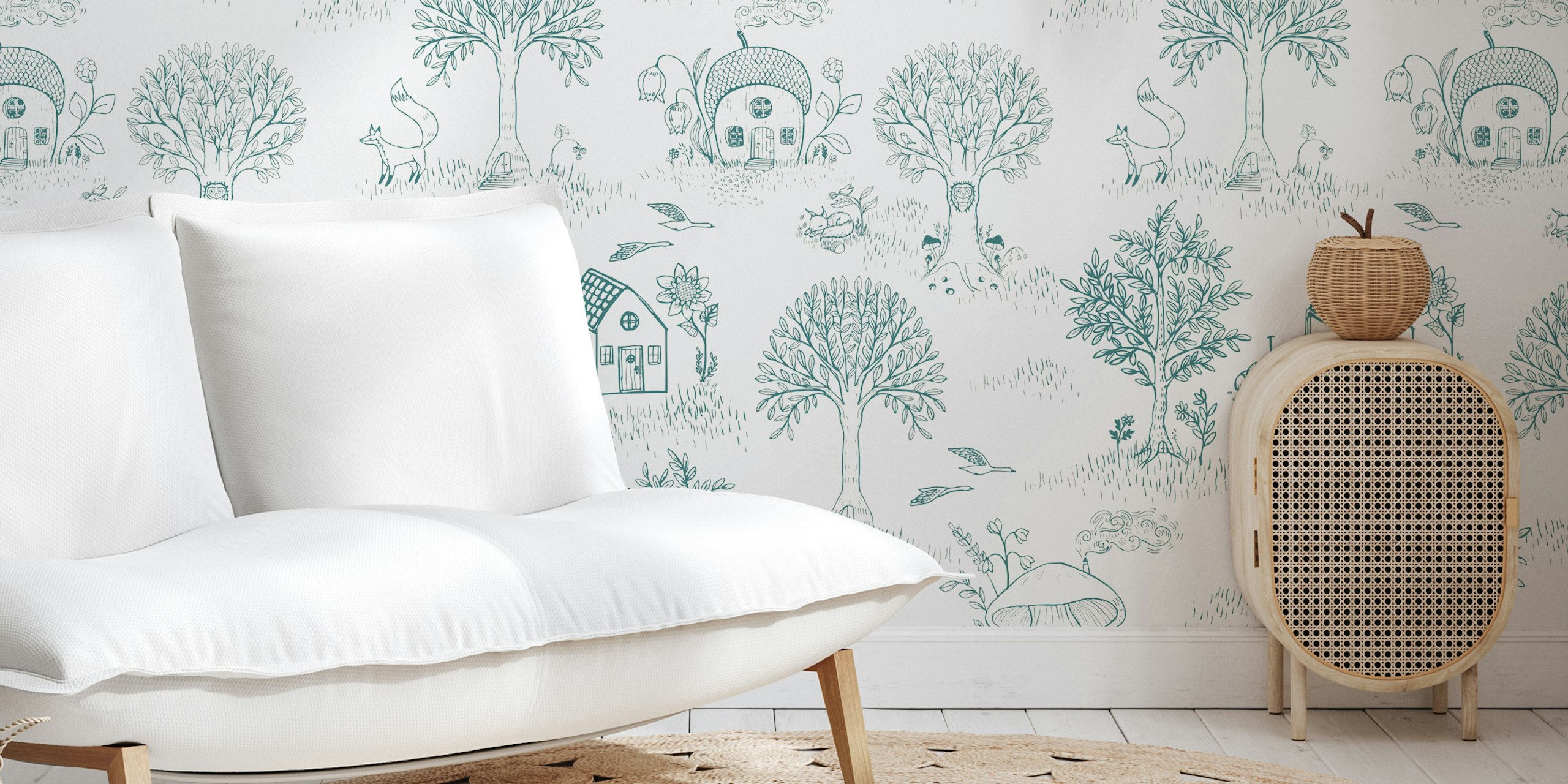 Timeless woodland toile για το δωμάτιο των παιδιών