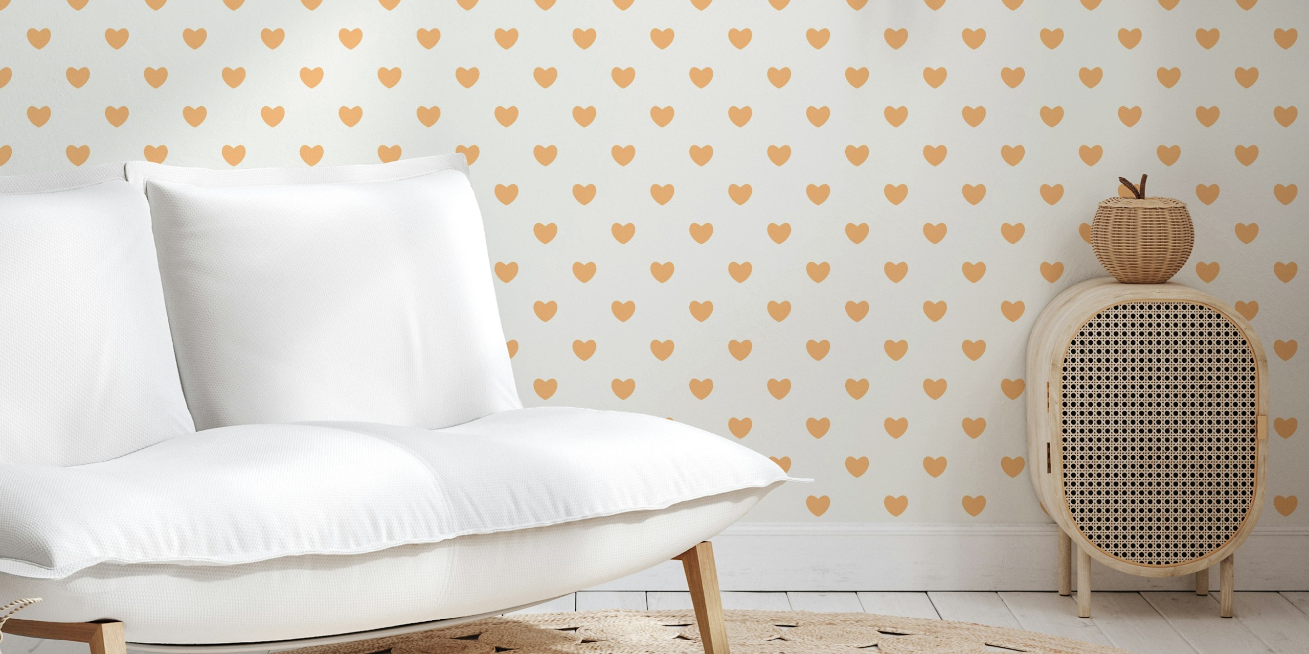 Hearts Pattern wallpaper lasten huoneeseen